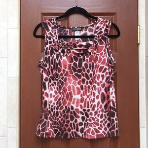 Animal print tank top